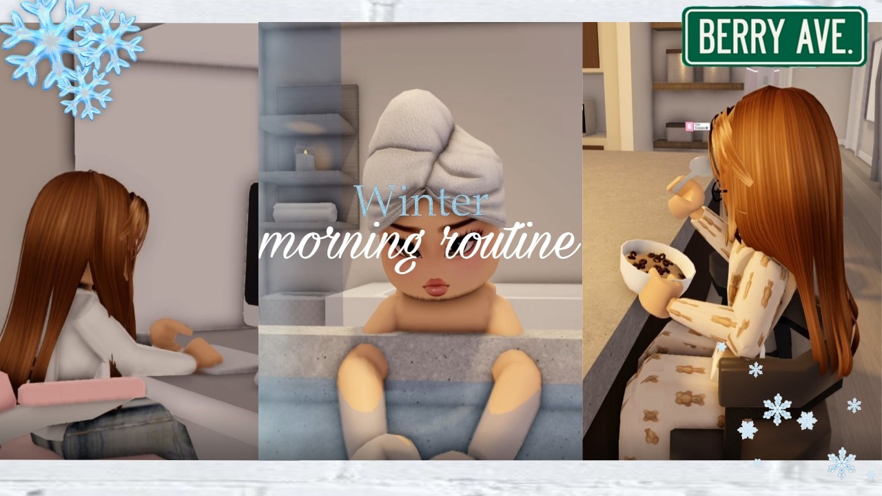 Morning Routine ❄/ Berry avenue / Asmr ⛄