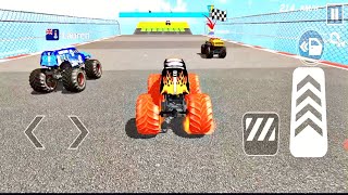 Monster Truck Crush #57 - Impossible Stunts Driving - Gadi game - Android Gameplay - Car Games