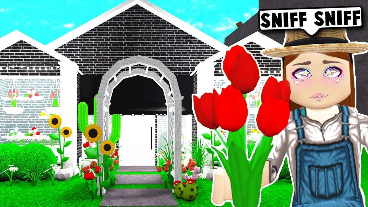 I Opened A Flower Shop On Bloxburg But It Got Robbed Roblox Youtube - 1 kid roblox family roleplay pics of flowers