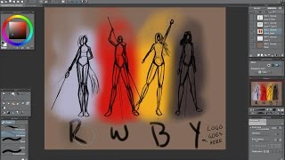 RWBY Poster Speed Draw Part 2 - Let's Draw with Ganzor