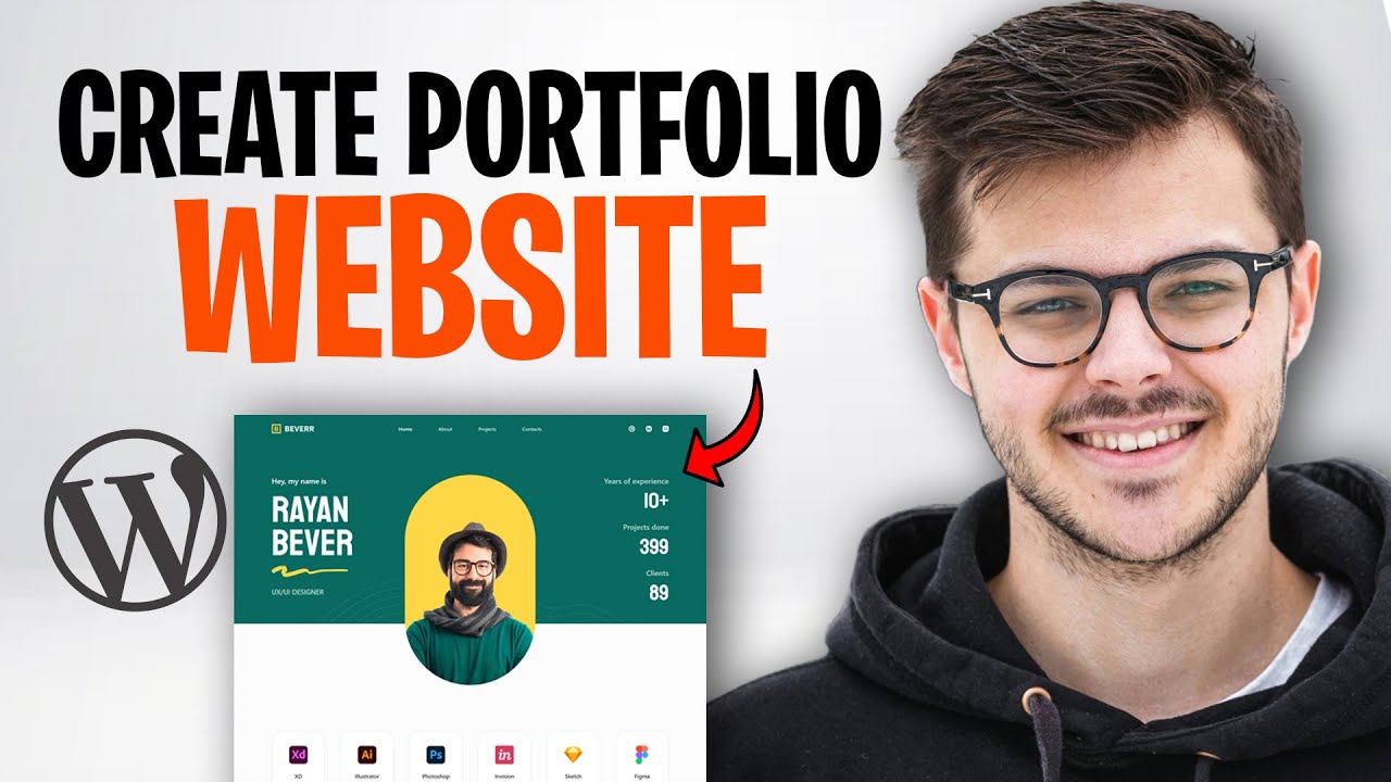 How to Create / Build a Portfolio Website in WordPress (2025) - YouTube