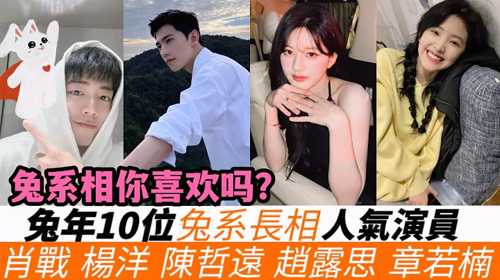 2023兔年10位兔系長相人氣明星！肖戰簡直是最具代表的兔系男演員！楊洋、陳哲遠都屬於兔系，趙露思、趙今麥，虞書欣都是甜萌兔系小美人！ - 天天要聞