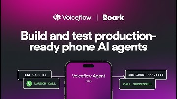 Generate, test, and improve your AI agent with Voiceflow & Roark