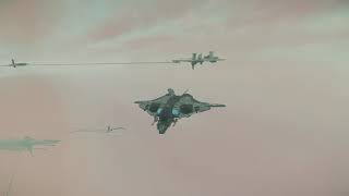 Sabre Comet at Empyrean Park - Star Citizen Flyby