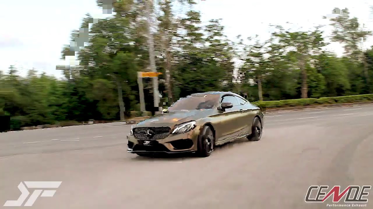 Mercedes C300 Coupe Installed Cende Full exhaust system