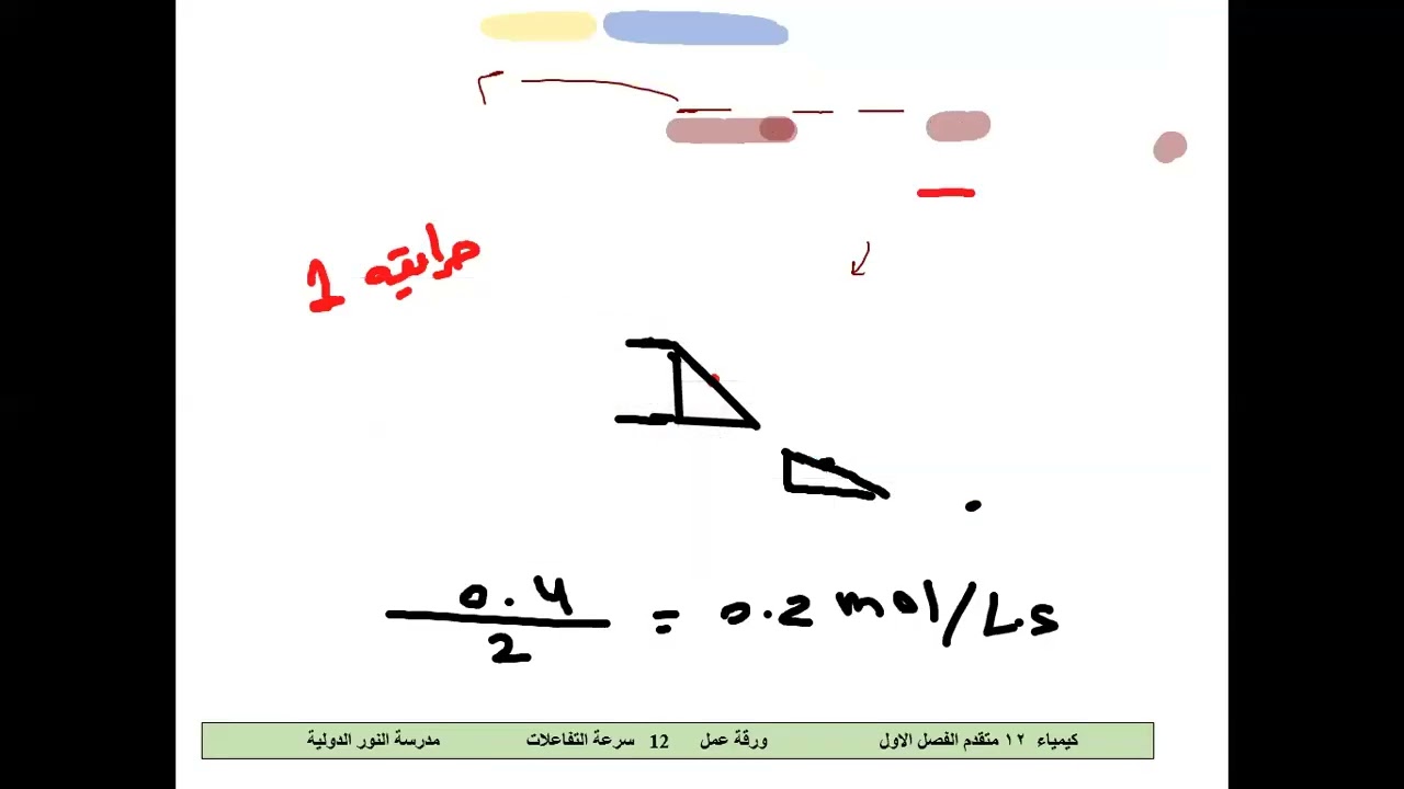 الدرس الرابع السرعة اللحظية القسم الاول