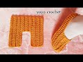 أسهل (سليبر كروشية ) بقطعة واحدة / وبكمية خيط قليلة / نسائى أو رجالى - slipper crochet#يويو كروشية