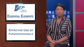 Essential Elements - The Effective Use of Paraprofessionals