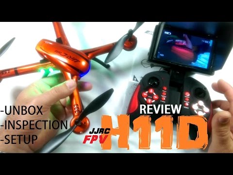 JJRC H11D FPV Camera Quadcopter Drone Review - Part 1 - [UnBox, Inspection, Setup]