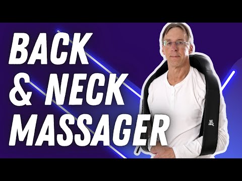 BOB AND BRAD Back & Neck Massager with Heat, Massage Pillow for