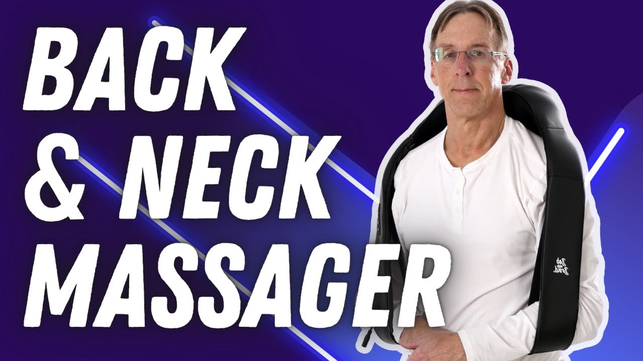 BOB AND BRAD Back & Neck Massager with Heat, Massage Pillow for