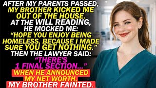 After My Parents Died, My Brother Kicked Me Out Of The House, But At The Will Reading...