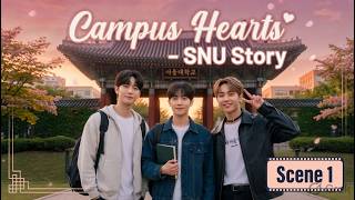 Campus Hearts Scene 1 | SNU K‑Drama B.Tech Life✨
