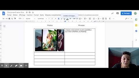 Insérer une photo dans google doc