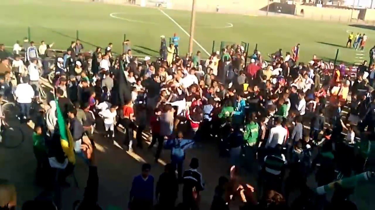 هذه هي فرحة فريق نادي رجاء أرفود بعد الفوز على نادي الوفاء الرياضي الفاسي