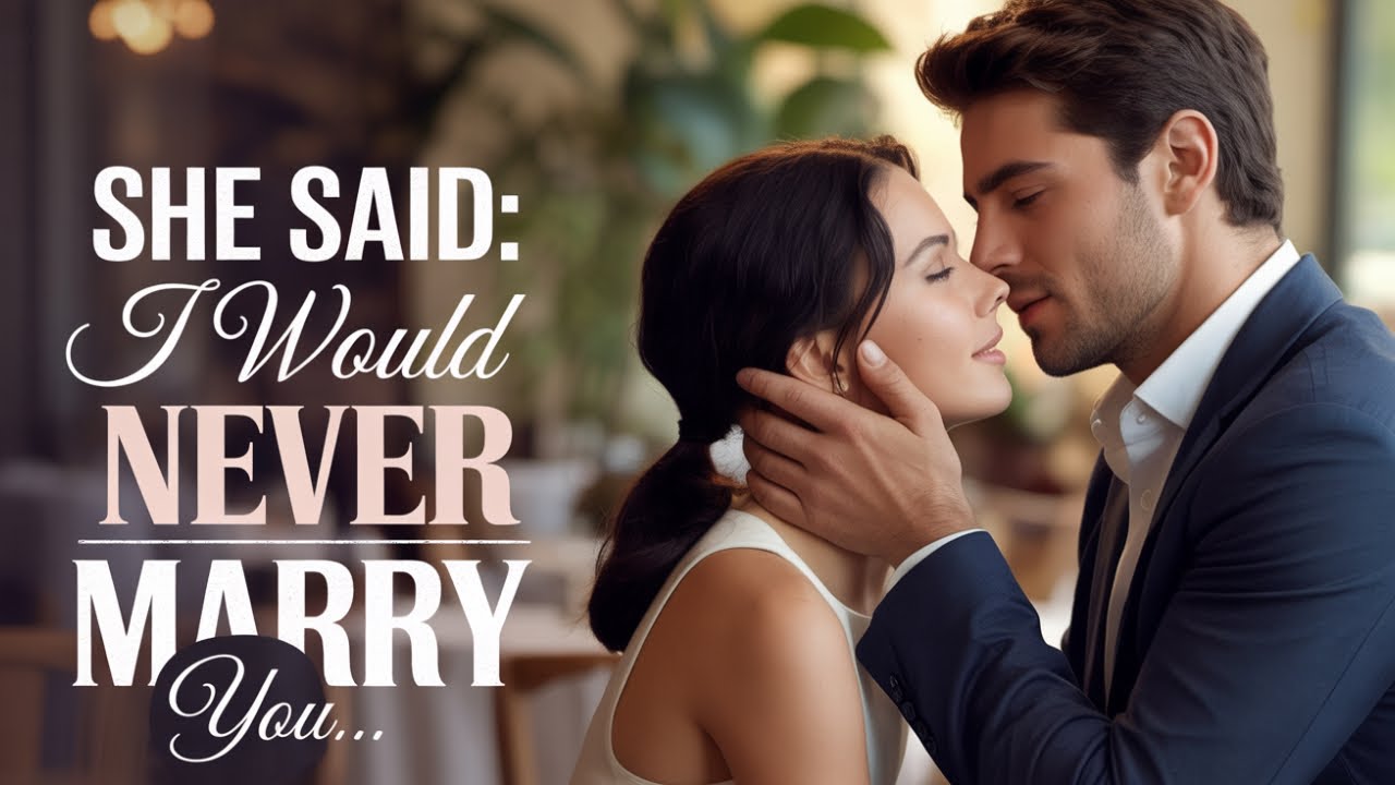 If there's one person in the world I would never ask to marry me, it's you, the next day...