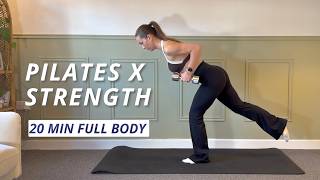 20 minute DUMBBELL STRENGTH x PILATES WORKOUT