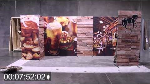 Trade Show Display H Line 10x20 Setup by youHUGE