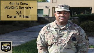 Get to Know MDARNG Recruiter Sgt. Darrell Pitman