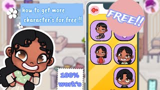 how to get more characters for free in avatar world #avatarworld #bigfamily #sunflowersissy