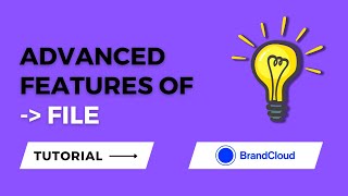 Advanced Features Of The File Tool In Brandcloud