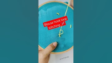 Blouse hook loop / eye stitching 🪡 #sewingtipsandtricks #diysewingtips #sewinghacks #boutique