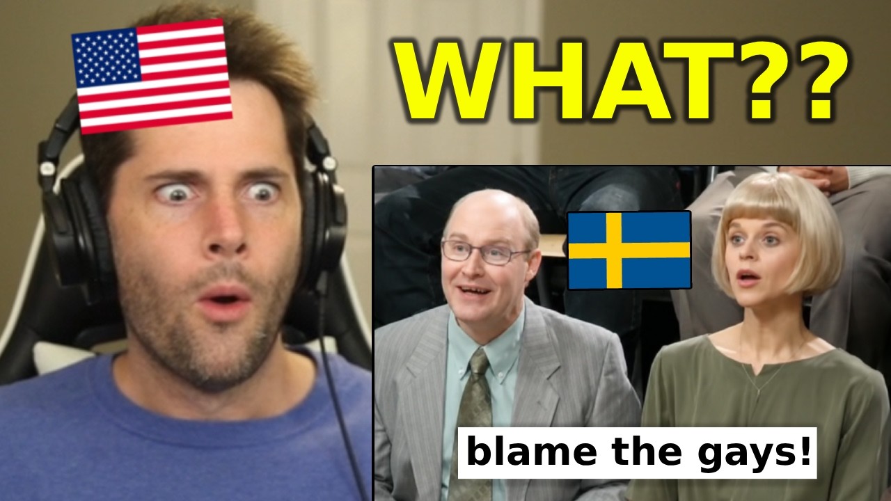 American Reacts to Grotesco - Bögarnas Fel (Swedish Satire)