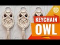 Macrame Owl Keychain Tutorial for Beginners| Macrame Keychain | Macrame Owl Tutorial