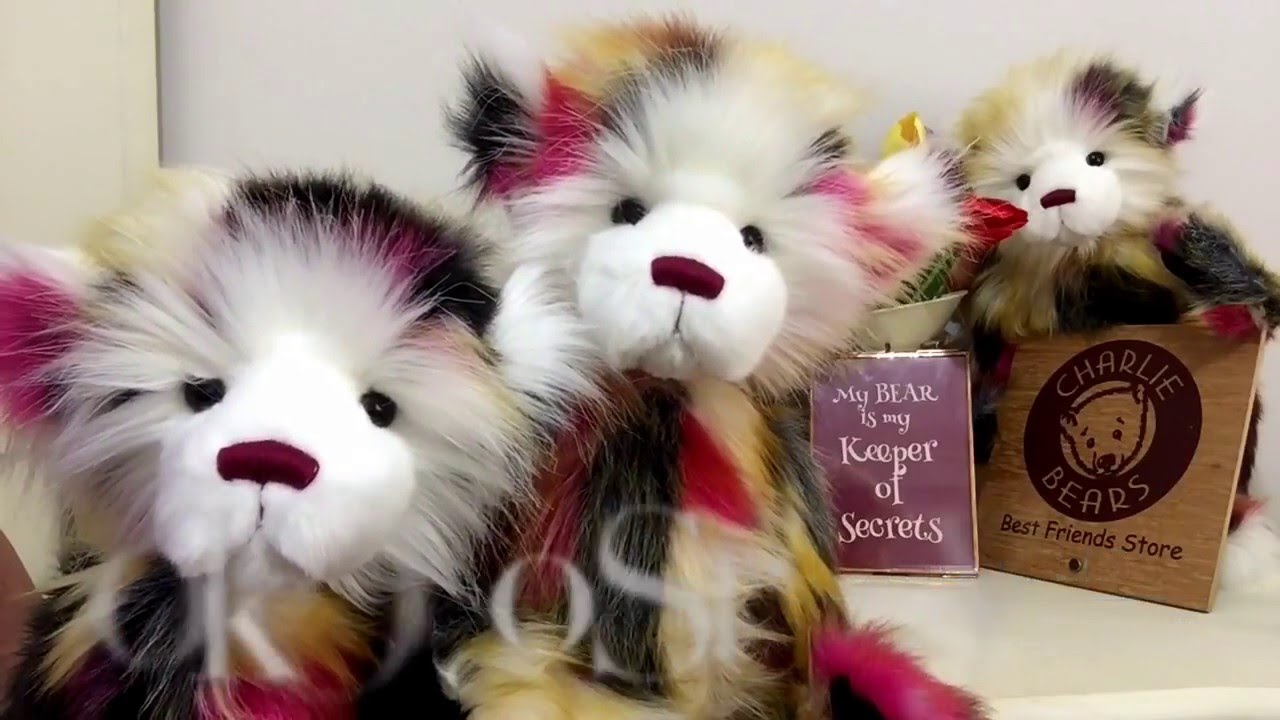 Charlie Bears Yummy the Teddy Bear CB161504S - YouTube