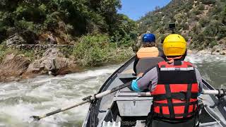 Drift Boat on the South Fork of the American River at 8000 cfs