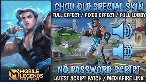 Chou Old Furious Tiger Skin Script - Full Effect | No Password & Aulus Patch | MLBB