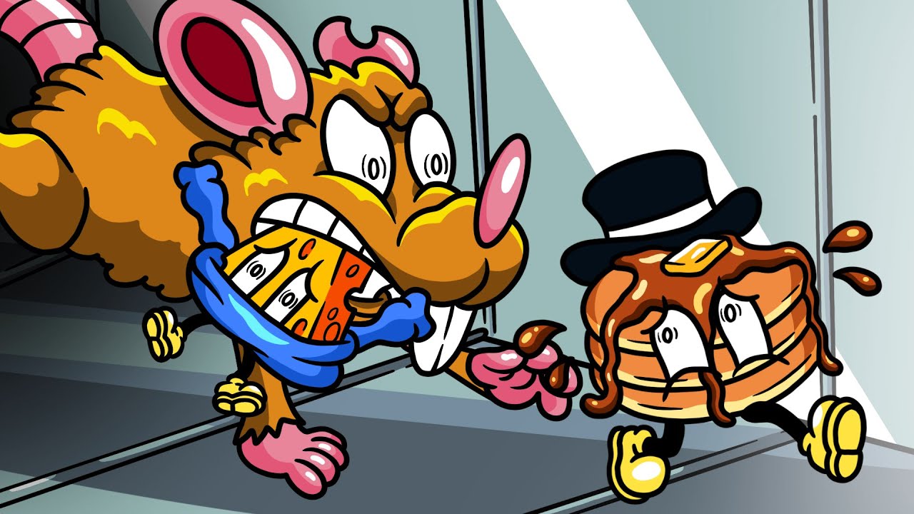 We Turn into Cheese and Pancakes and Fight a Giant Mouse in Secret Staycation Roblox!