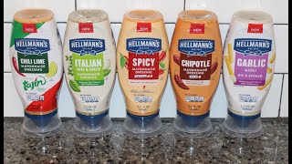 Hellmann’s Mayonnaise Tajin Chili Lime, Italian Herb & Garlic, Spicy, Chipotle & Garlic Aioli Dip