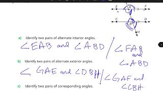 PA 6.3 Notes Day 1: Identify angle relationships of parallel lines cut by transversal
