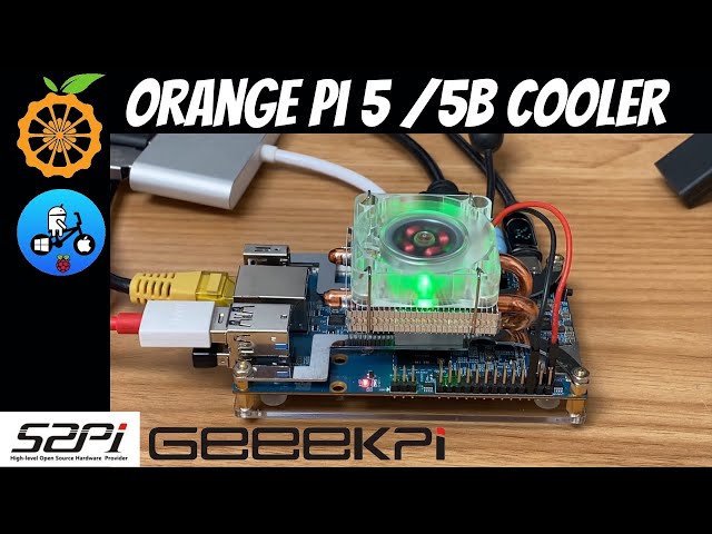  GeeekPi Orange Pi 5 Plus Case with Cooling Fan, Metal