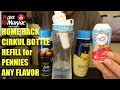 HOME HACK HOW TO REFILL CIRKUL WATER BOTTLE FOR PENNIES , ANY FLAVOR SODASTREAM