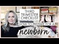 HOW TO PREPARE FOR A NEWBORN *THIRD TRIMESTER CHECKLIST* Watch This Video If You Are Pregnant!