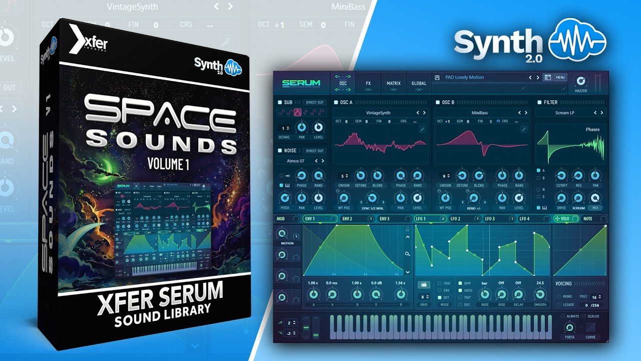 SPACE SOUNDS Vol.1 (10 new sounds) | XFER SERUM | LIBRARY