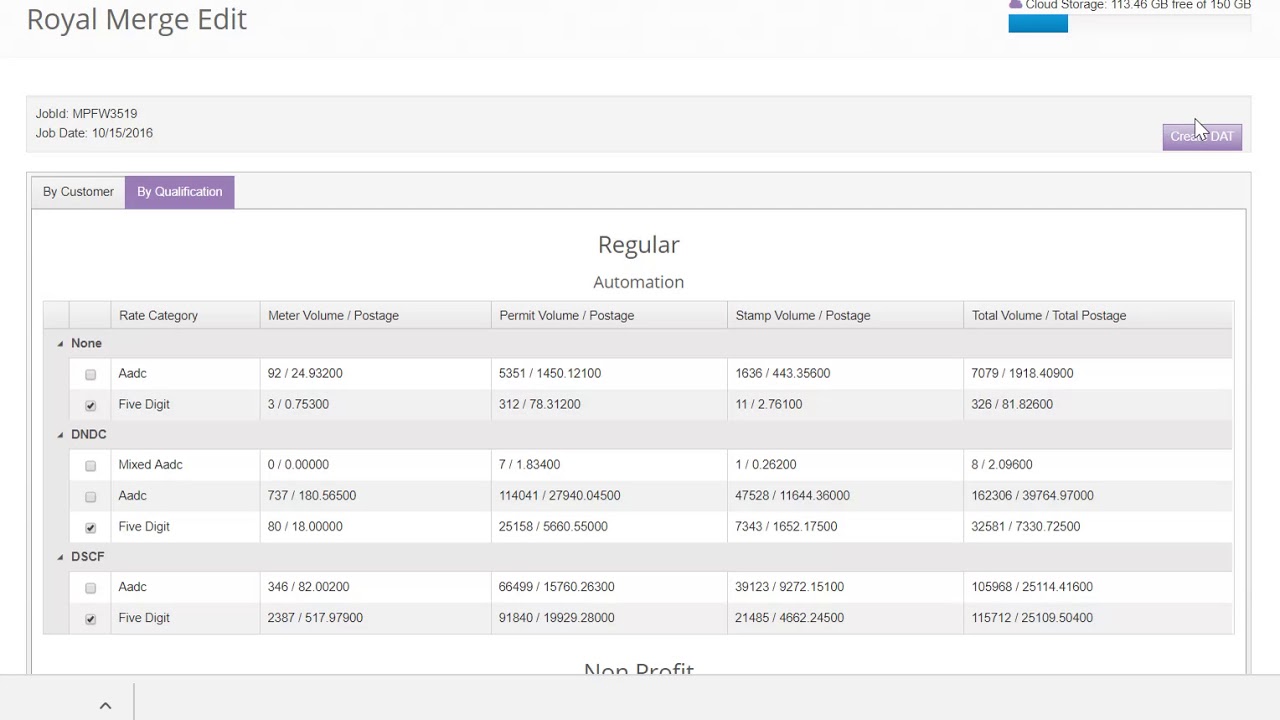 Using Royal Merge Software  - Edit By Qualification