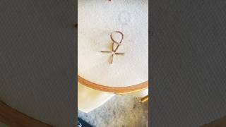 Just for beginner to try embroidery #viral #embroidery #trending #shorts #art #tutorial #viralvideo