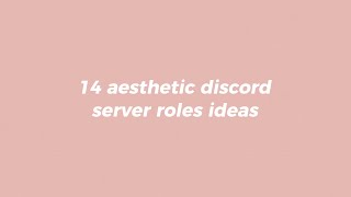 discord server roles ideas! ✧.*