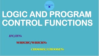 Logic and program control functions in SAS |SAS Functions