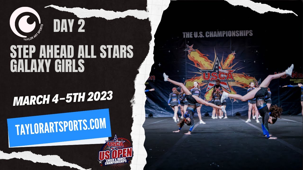 Day 2 Cheer Routine 23 - Step Ahead All Stars Galaxy Girls - YouTube