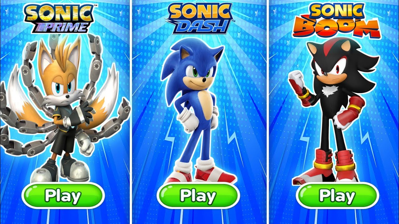 Sonic Dash Vs Sonic Boom Vs Sonic Prime Dash Vs All Boss Zazz Egman-All ...