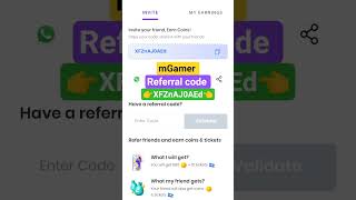mGamer app referral code || #mgamer refer code || mGamer real or fake 🤥 || mGamer withdrawal proof