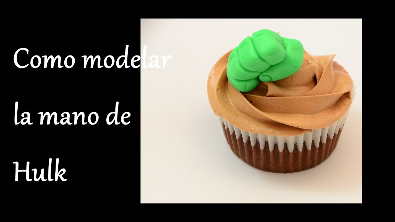Como hacer/modelar la mano de Hulk en fondant. How to make