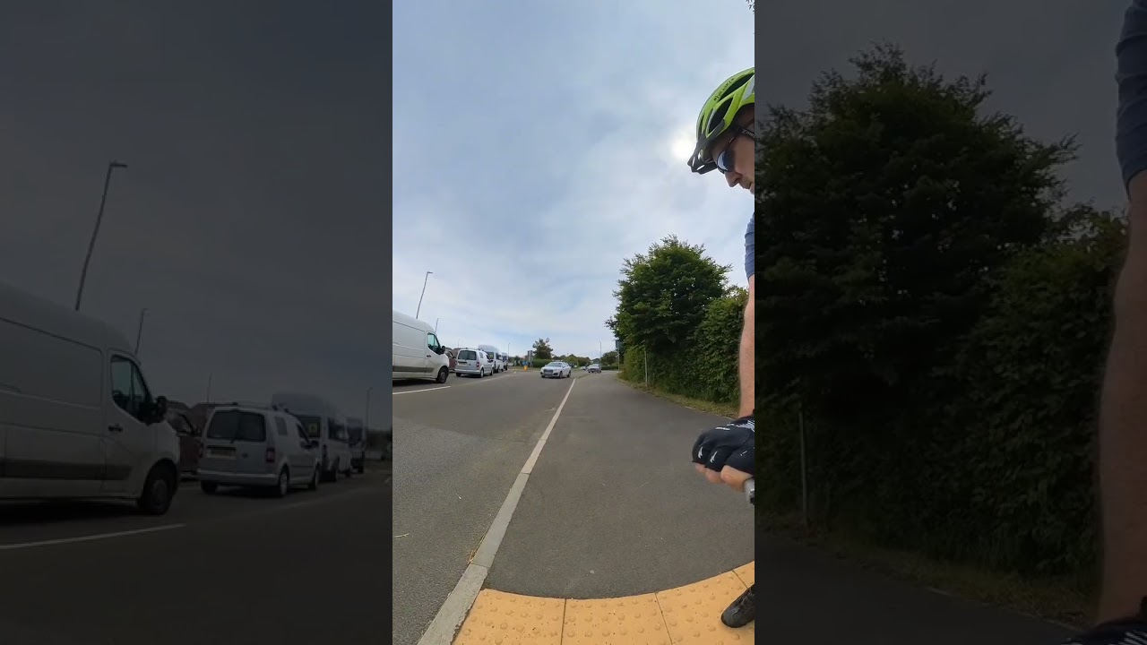 UK Cycle Route 1 crossing Borstall Hill, Whitstable East to West