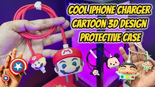 Cool iPhone & ipad Charger Cartoon 3D Design Protective Case 😍