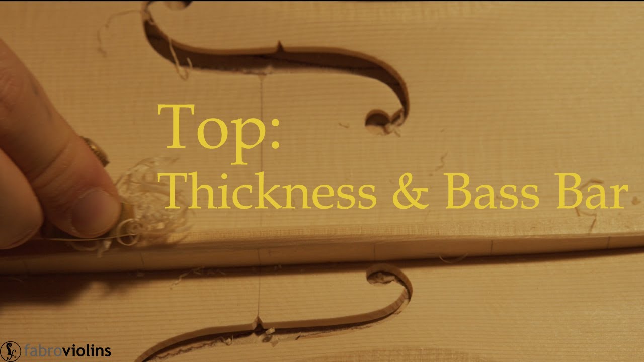 MAKING A VIOLIN | Top THICKNESS & BASS BAR | Step 08 | Amati Model