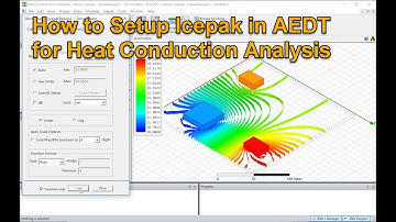 How to Setup Icepak in AEDT for Heat Conduction Analysis
